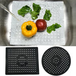 tapis cuisine moderne perforé adhésif noir blanc vertclair