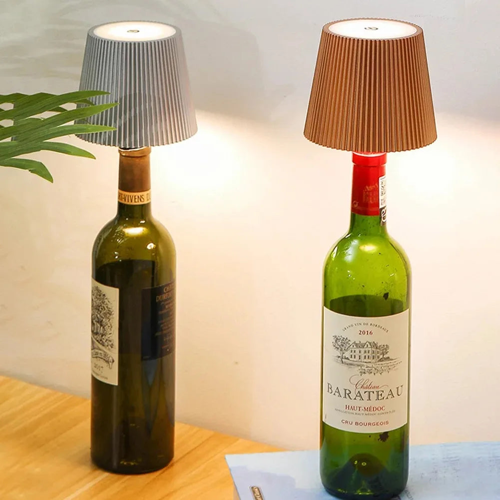 lampe table led rechargeable couleurs tactile gradation continue étiquette tissu plissé moderne minimaliste adhésif