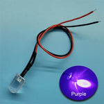 Diodes led rouges bleues vertes transparentes pré câblées 12V ronde modernes 20cm
