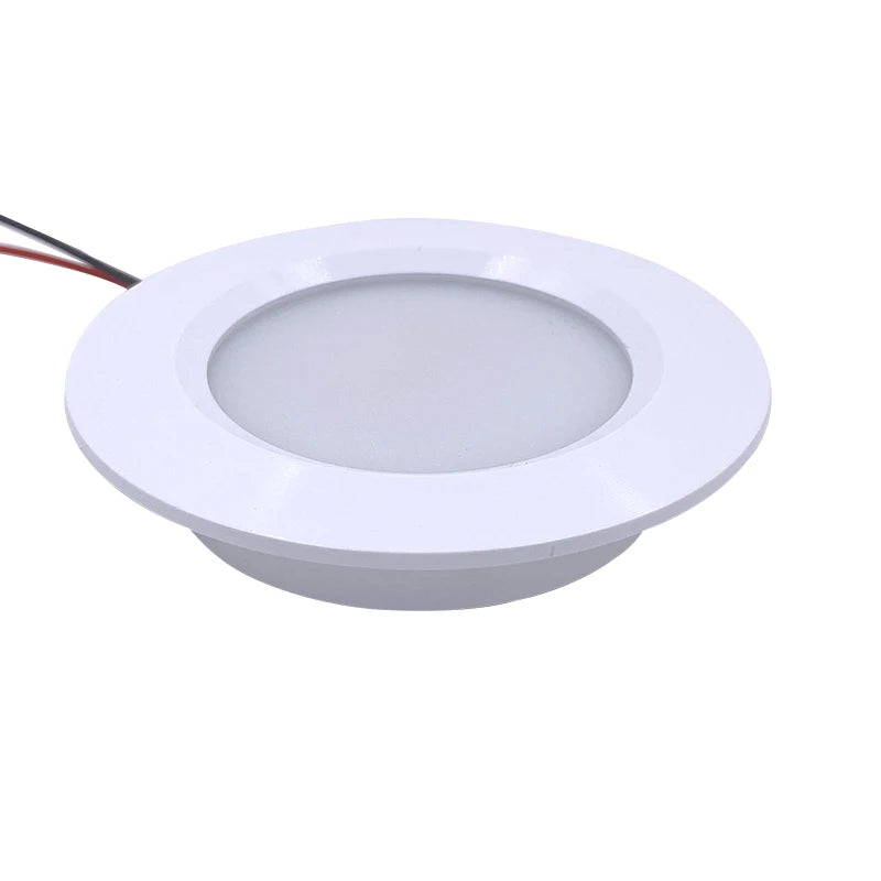 spot led encastrable ultra mince 12v armoire cuisine vitrine blanc noir argent