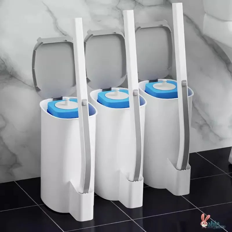 Brosse toilette jetable blanche bleue moderne pratique adhésive interchangeables fluides nettoyants