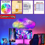 lampe led nuage multicolore moderne adhésive ruban led contrôleur chambre