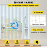 rideau porte transparent pvc moderne clips isolation coupe ventextérieur intérieur toute saison nouvelle année