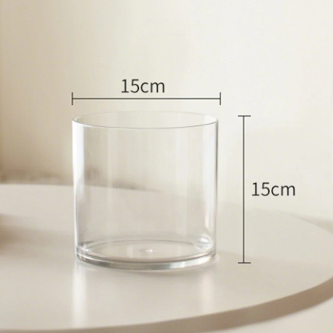boîtes rangement transparentes cubes minimalistes 6cm 8cm 10cm 12cm 15cm