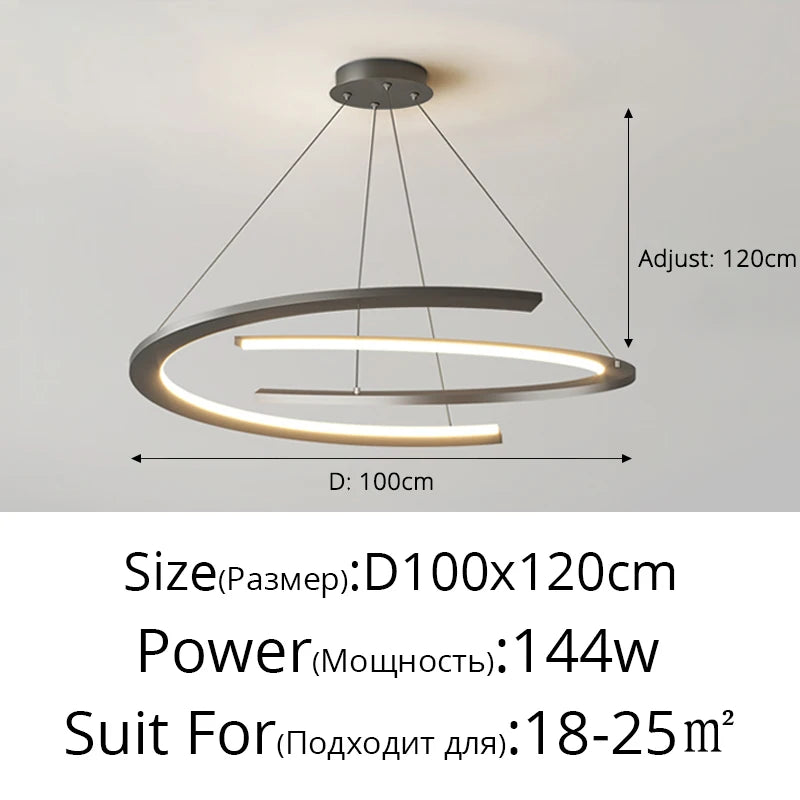 suspension lumineuse moderne gris blanc minimaliste salon chambre hôtelversible autonomependentifchaînes