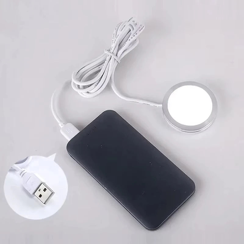 éclairage led spot or noir blanc câble usb boîtier contrôle moderneintérieur camping car caravane