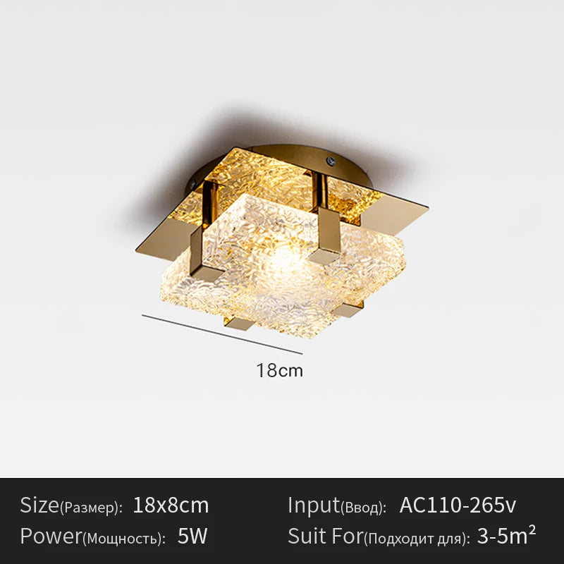 lampe moderne or transparent texture marbrée verre cuivre led acier vis facile chambre salon
