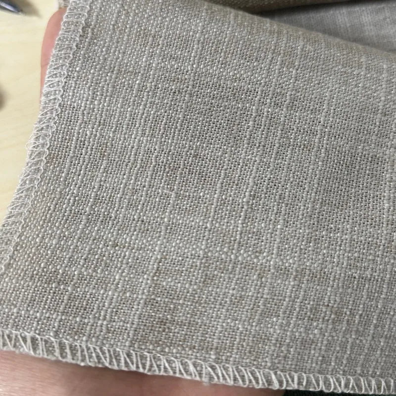 rideau store lamelles tissu beige texture lin moderne opacité sécurité uv puits lumière horizontal