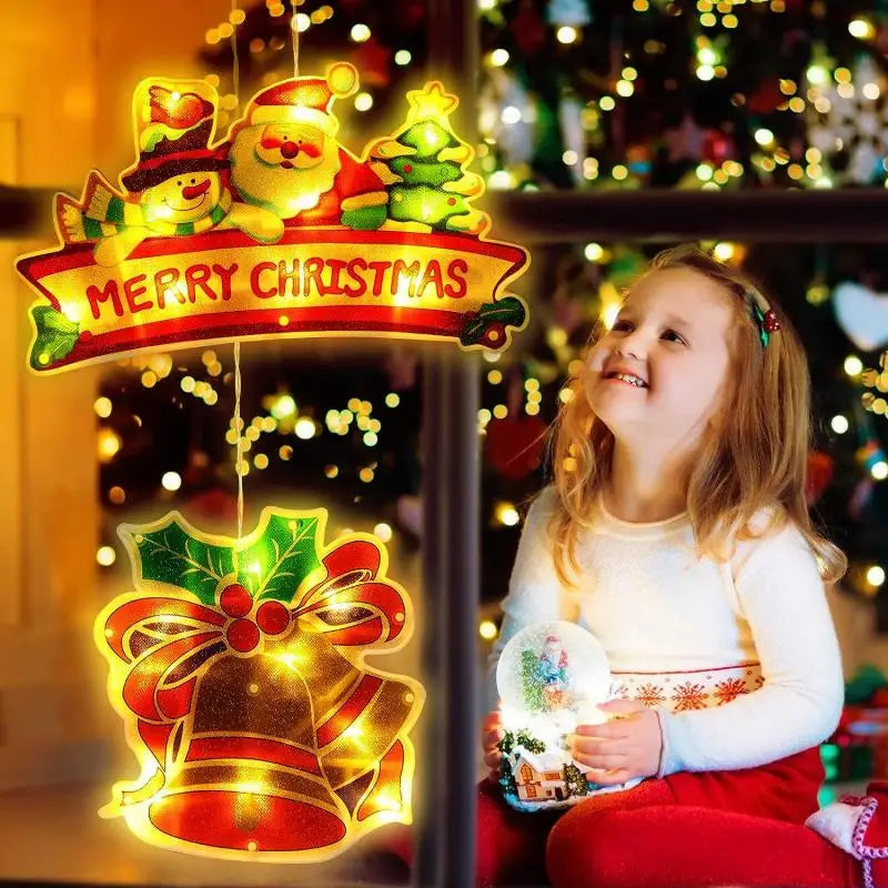 Collection complète des 12 styles de lampes de Noël à ventouse