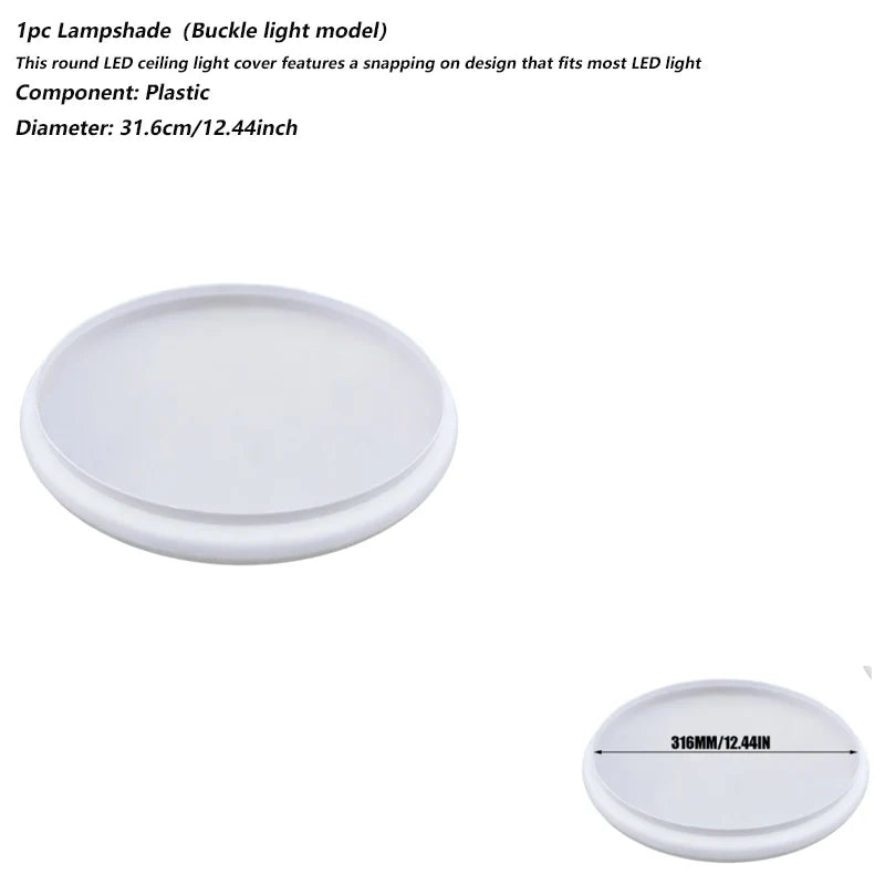 cache lampe led blanc moderne opacité diamètre 18.7cm 22.5cm 29.5cm 34.7cm 44.5cm
