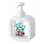 distributeur savon liquide pompe plastique rose transparent personnage animé mignon bouteille shampoing mains cadeau