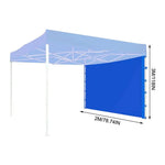 tente pliable bleue rouge blanche ombre moderne fixations tissu imperméableextérieur jardindeck piscine