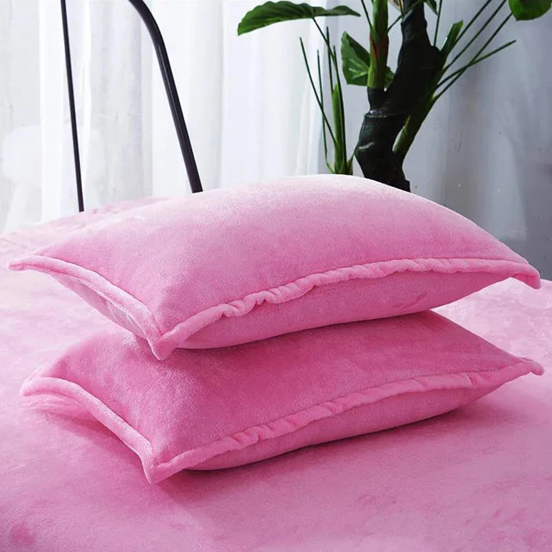 taies d'oreiller velours violet marron bleu rose gris 300 fils 48x74cm moderne respectueux environnement