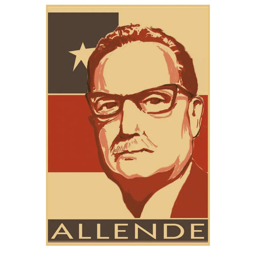 affiche vintage politique portraits figures historiques sepia noir rouge verte chambre decoration papier hautegrade