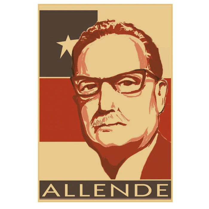affiche vintage politique portraits figures historiques sepia noir rouge verte chambre decoration papier hautegrade