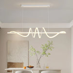 suspension lumineuse moderne spirale noir blanc métal câble 100cm 120cm
