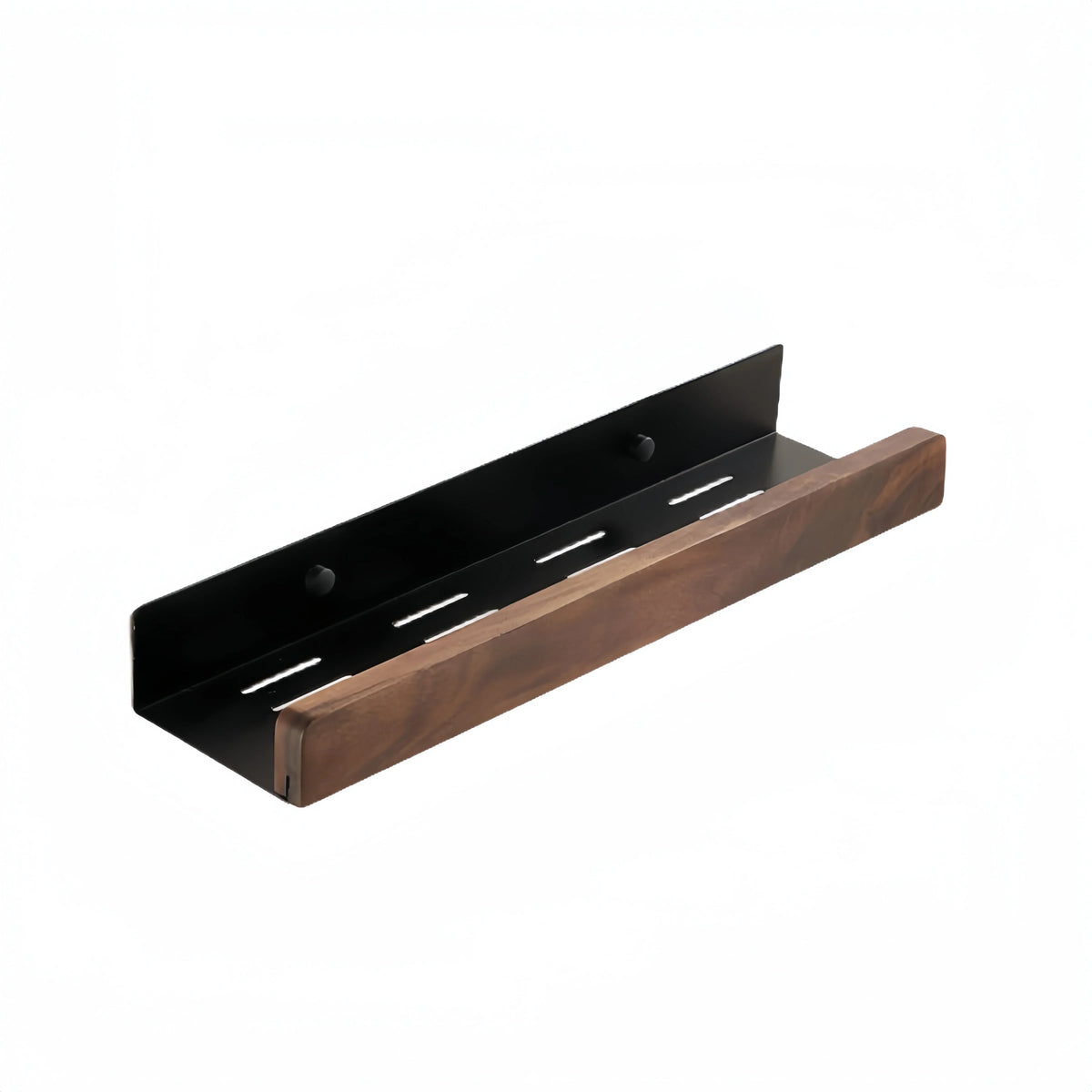 étagère murale bois moderne 50cm blanc rangement salle bain douche assaisonnement