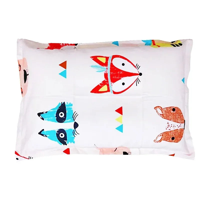 taies d'oreiller bébé 100% coton dessin animé étoiles feuilles moderne gris blanc jaune rose