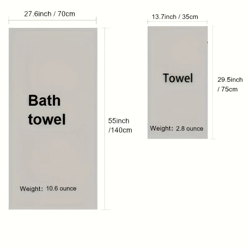 serviette bain rapide absorbante rose bleu rayée lavable tricotée anneléescrição