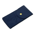 pochettes velours montres bouton pression moderne pratique noir vert gris