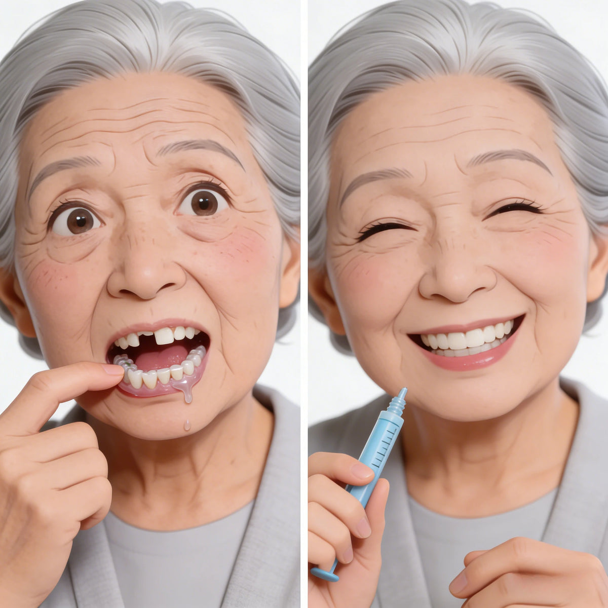 adhésifs prothèses dentaires kit décoration sourires naturels soins dentaires prothèse pratique blanche brillante