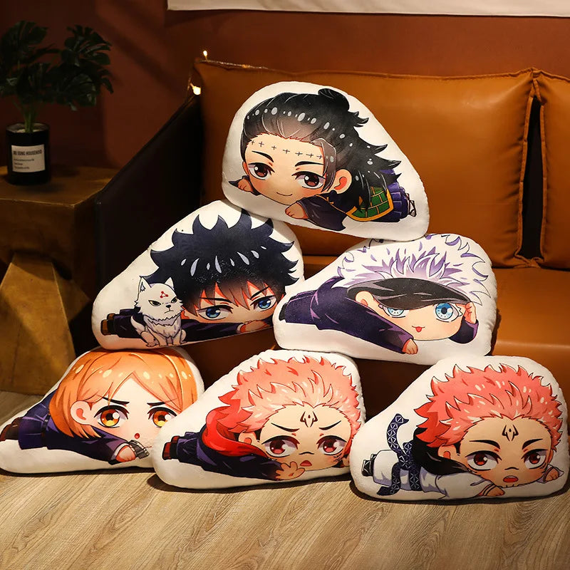 coussins anime personnages gojo itadori fushigoro kawaii blanc rouge noir voyage lit