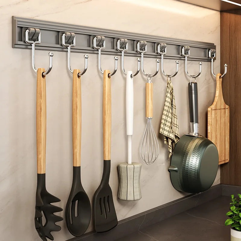rangements cuisine porte ustensiles clips magnétiques couteau fourchette cuillère batteur planche découper moderne fonctionnel