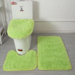 tapis toilette ensemble peluche douce moderne beige gris rose noir vert orange violet blanc