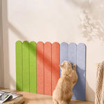 protecteur mur chat vert marron clair beige adhésif texture douce moderne pièces 12 24