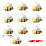 décoration gâteau abeilles pot miel fleurs thème anniversaire enfant sucré pâtisserie desserts fournitures festive