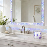ruban mosaïque réfléchissant multicolore mosaïque carrée moderne adhésif décoration intérieure anniversaire mariage noël