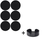 coasters silicone antidérapants antiadhésifs noirs modernes boissons chaudes froides table transparents respectueux environnement