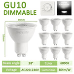 ampoule led gu10 blanc moderne rail éclairage intérieur maison chambre salon projecteur 50w