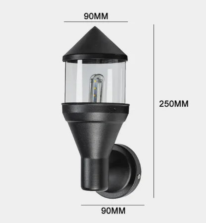 lampe murale led extérieure noire moderne ip65 aluminium hydrofuge 85265v