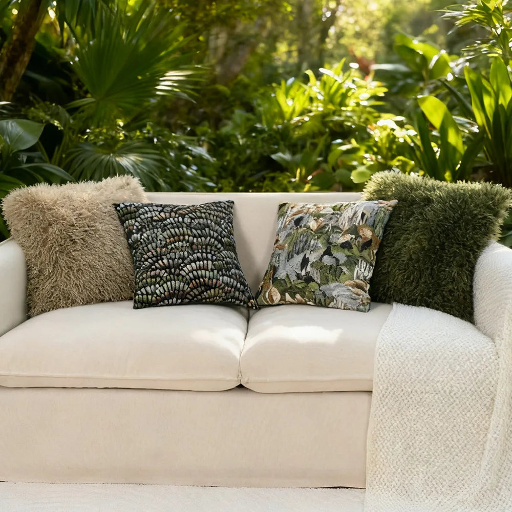 coussin decoratif moderne imprimé végétal doux polyester 30x50cm 45x45cm decoration