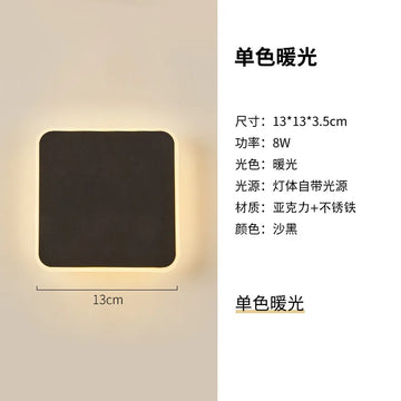 applique murale moderne lampe extérieure métal noir beige luminaire led intérieur salon