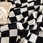 couverture carreaux noir blanc moderne hiver imperméable qualité 70cm 100cm pique nique sieste