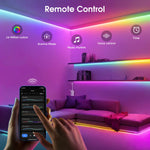 ruban led multicolore moderne 12v wifi contrôlable télécommande application mobile