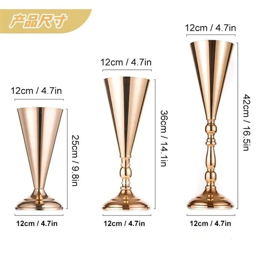 vases or classiques ronds lisses dorés grandes tailles maison decoration
