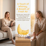 porte spirale anti moustiques lune nuages jaune bleu rose bohème aromathérapie décoration intérieure