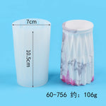 moules silicone vase décoratif texturé moderne opaques variés couleurs bleu vert blanc