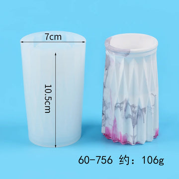 moules silicone vase décoratif texturé moderne opaques variés couleurs bleu vert blanc