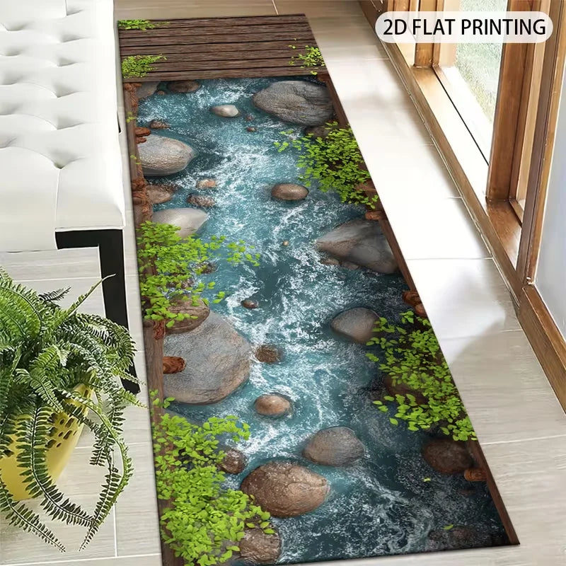 tapis moderne poissons koi paysage floral marguerites verte extérieur salon chambre commercialisation