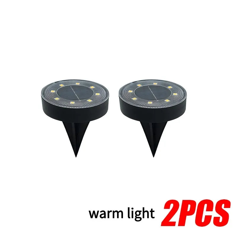 lumière solaire encastrée moderne noire ip68 led blanche facile jardin urgence