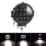 projecteur led phare noir ribbed moderne vis fixé 12v 24v antibrouillard éclairage routier haute