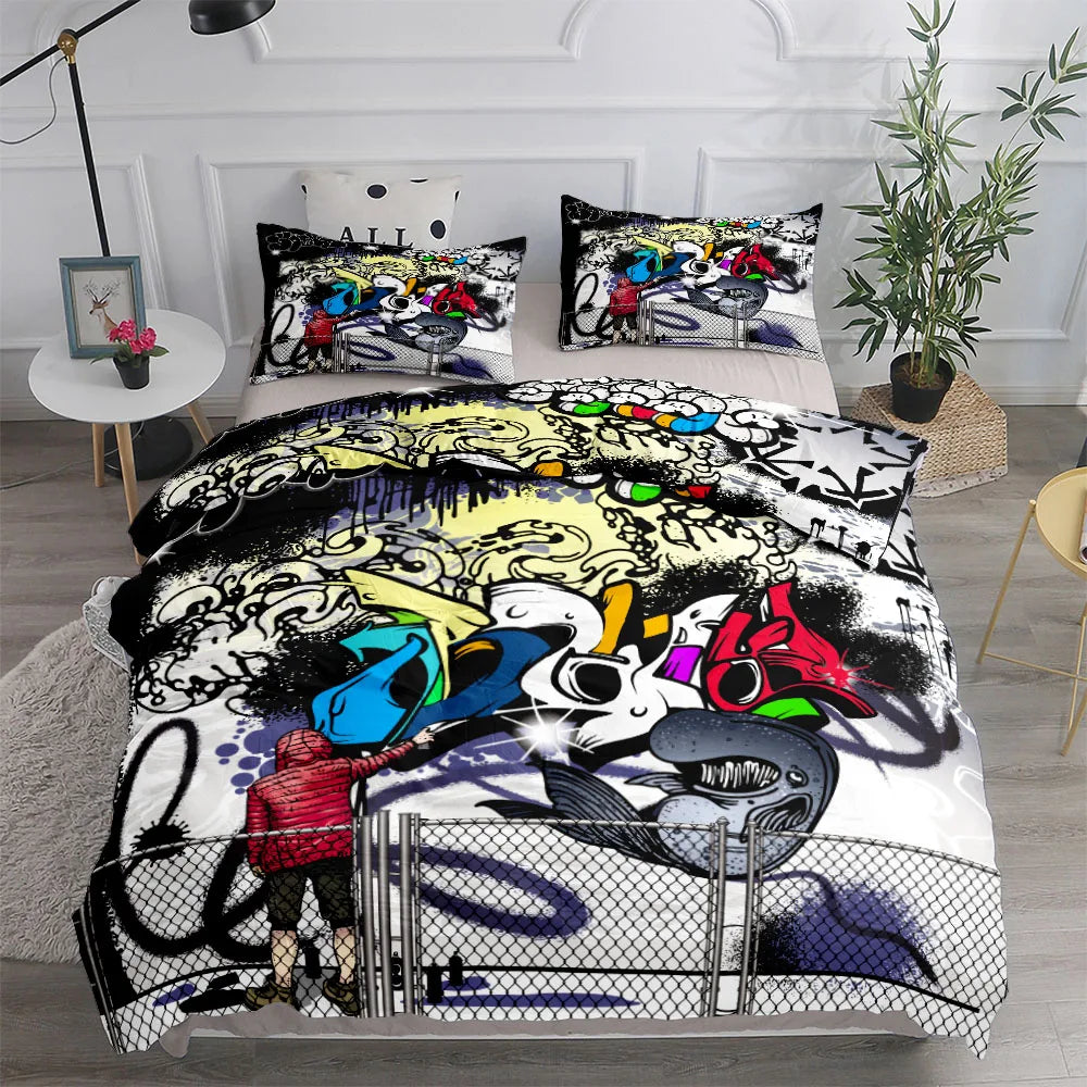 Housse de couette New York en polyester doux