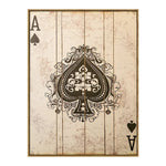 affiche vintage cartes jouer roi reine as toile moderne cadre bar maison
