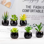 plantes artificielles bonsaï vertes modernes pot poterie décoration intérieure extérieure jardin