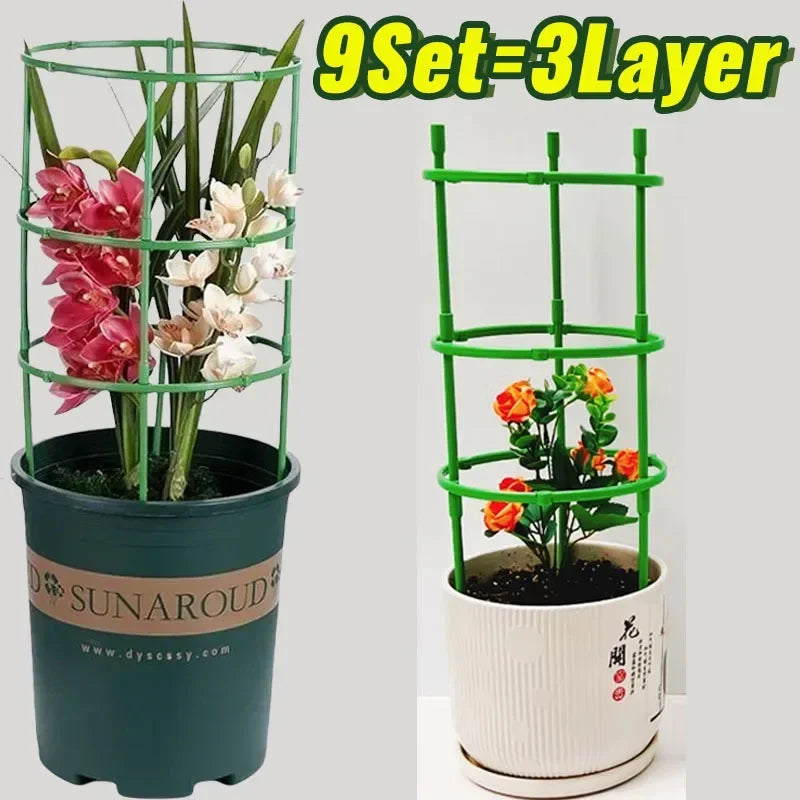 support plantes vert clips moderne arrangement fleurs tige fixation jardinextérieur