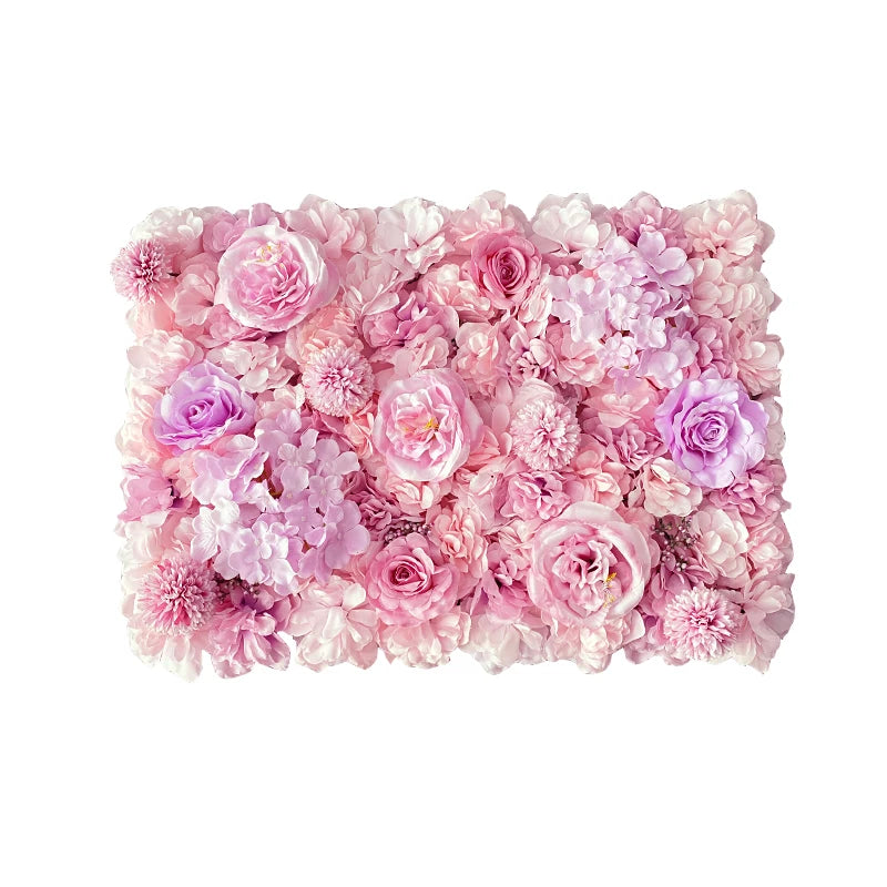 panneau mural floral rose romantique peonies hortensias chrysanthemes decoration mariage anniversaireextérieur